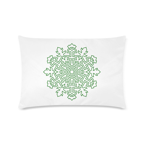 Designers original pillow with hand-drawn Mandala Art. Collection 2016 Custom Rectangle Pillow Case 16"x24" (one side)