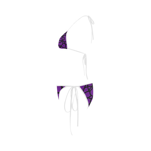 New artistic bikini in our designers shop. Latest fashion available here! Purple and black edition 2 Custom Bikini Swimsuit