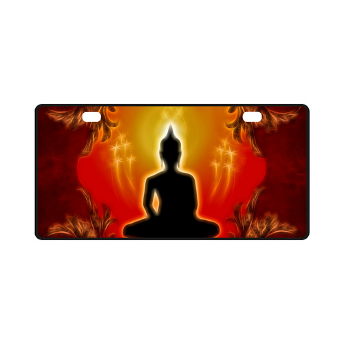 Buddha with light effect License Plate