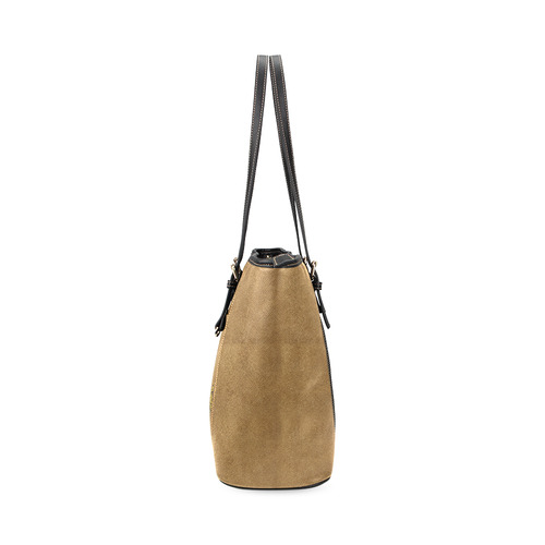 I' A time keeper Leather Tote Bag/Large (Model 1640)