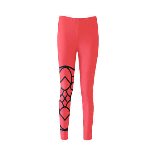 New art in Shop : Vintage designers leggings in pink and black. Edition 2016 available Cassandra Women's Leggings (Model L01)