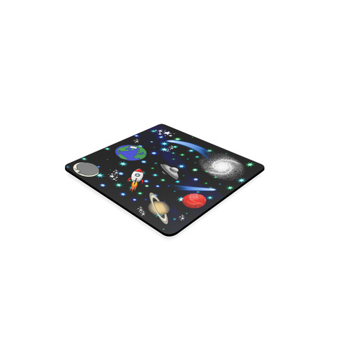 Galaxy Universe - Planets, Stars, Comets, Rockets Square Coaster