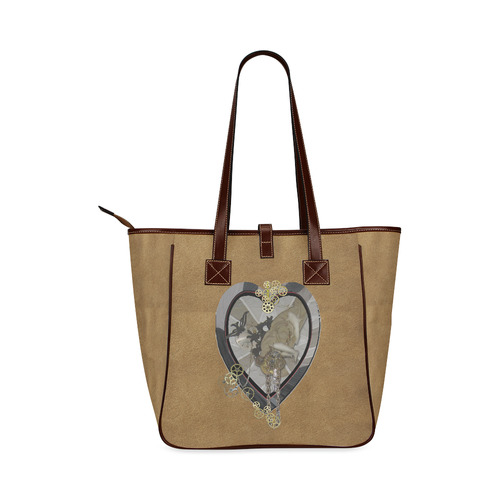 time piece heart Classic Tote Bag (Model 1644)