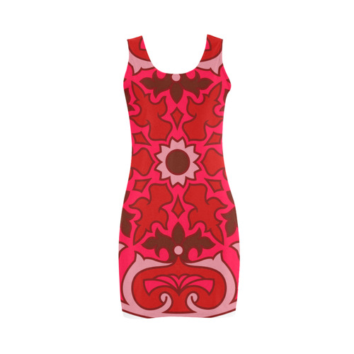 "We love Art, we live Art" - new Red amazing designers dress from our design atelier. High Medea Vest Dress (Model D06)