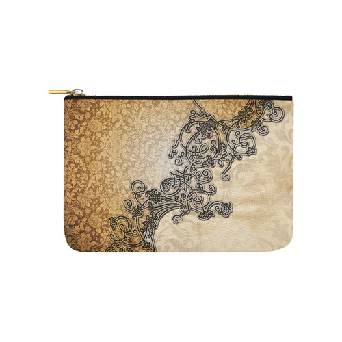 Beautiful brown vintage design Carry-All Pouch 9.5''x6''