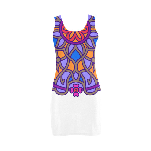 New in atelier! Luxury designers fashion : hand-drawn with mandala art Medea Vest Dress (Model D06)