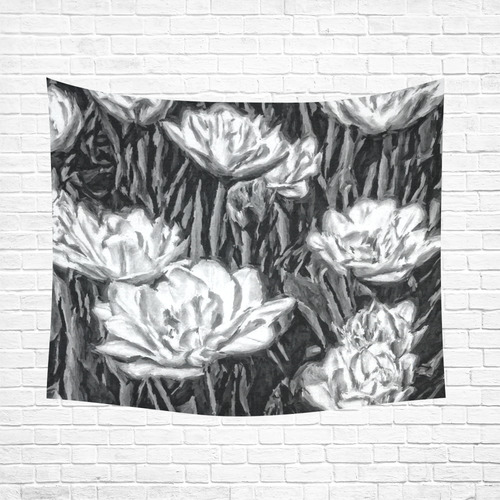 Floral ArtStudio 011116 Cotton Linen Wall Tapestry 60"x 51"