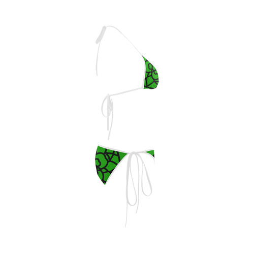 New bikini arrival in designers shop with hand-drawn Mandala art. Green editon. Folk fashion 2016 Custom Bikini Swimsuit