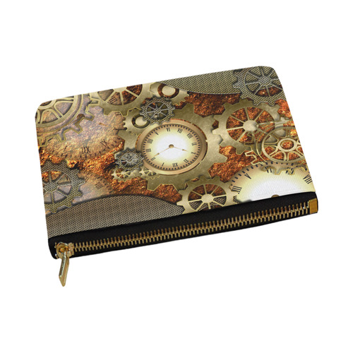 Steampunk in gold Carry-All Pouch 12.5''x8.5''