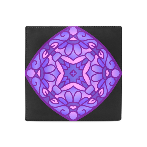 New in shop. Mandala - art designers luxury Wallet. Purple and black Women's Leather Wallet (Model 1611)