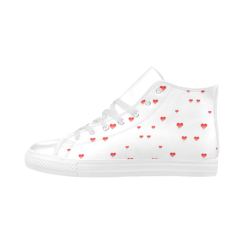 Valentine's day by Popart Lover Aquila High Top Microfiber Leather Women's Shoes (Model 032)