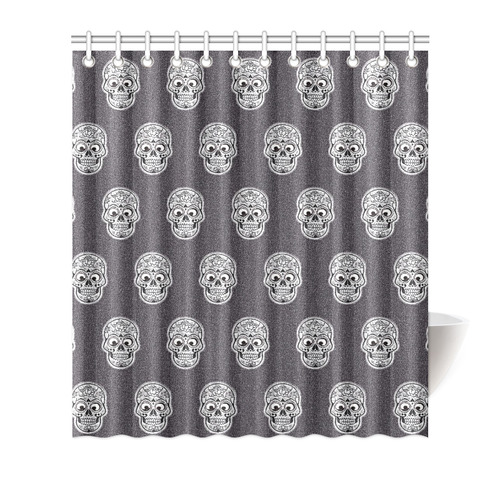 funny skull pattern Shower Curtain 66"x72"