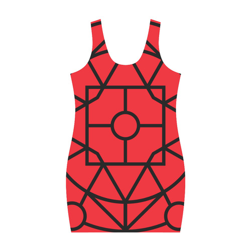 New! "Chilli" authentic designers dress edition 2016 : with geometric art lines in Shop Medea Vest Dress (Model D06)