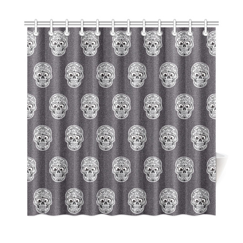 funny skull pattern Shower Curtain 72"x72"