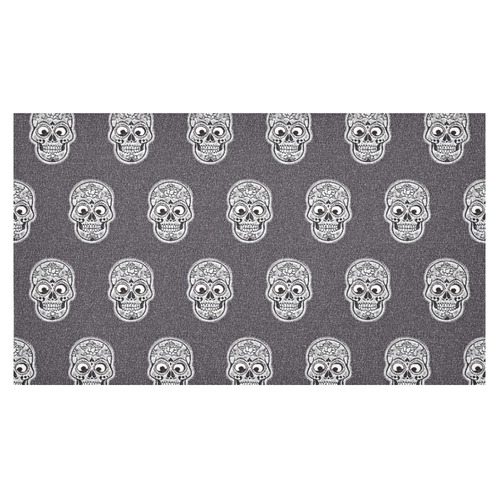funny skull pattern Cotton Linen Tablecloth 60"x 104"