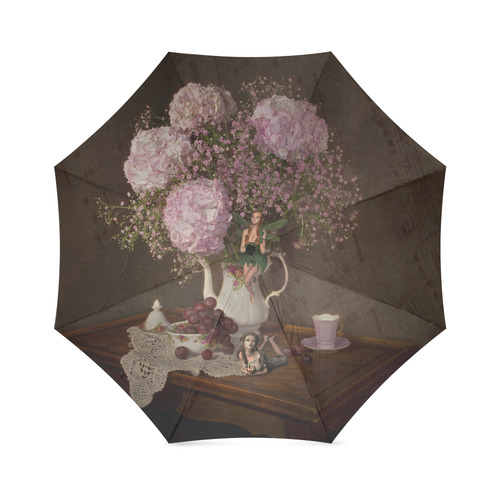 A Fairy Dreaming In Pastel Foldable Umbrella (Model U01)