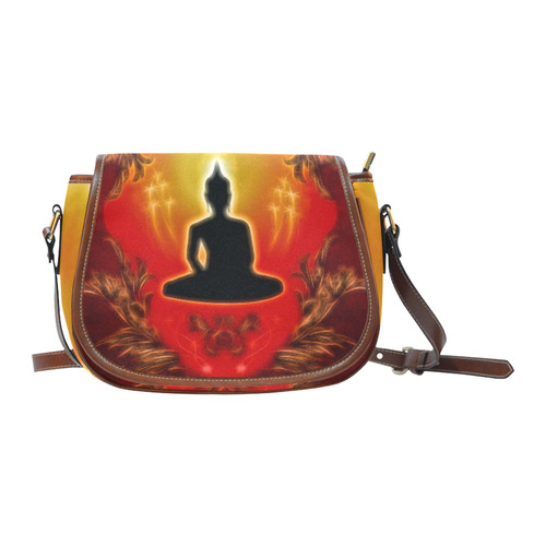 Buddha with light effect Saddle Bag/Large (Model 1649)