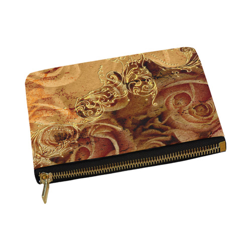 Wonderful vintage design with roses Carry-All Pouch 12.5''x8.5''