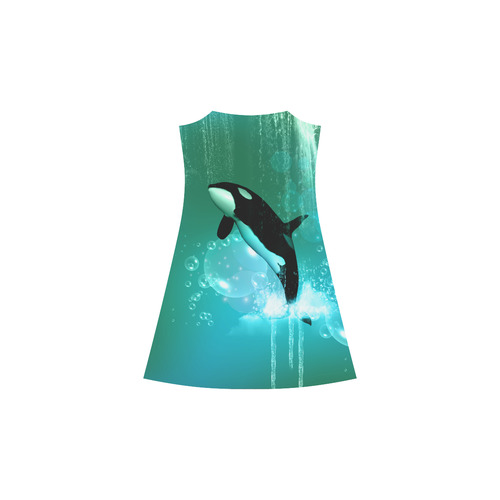 Orca with bubbles Alcestis Slip Dress (Model D05)