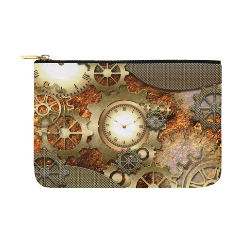 Steampunk in gold Carry-All Pouch 12.5''x8.5''