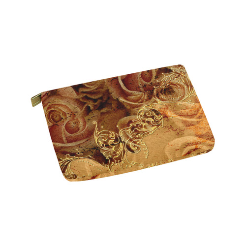Wonderful vintage design with roses Carry-All Pouch 9.5''x6''
