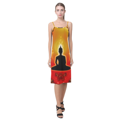 Buddha with light effect Alcestis Slip Dress (Model D05)