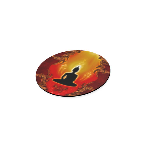 Buddha with light effect Round Coaster