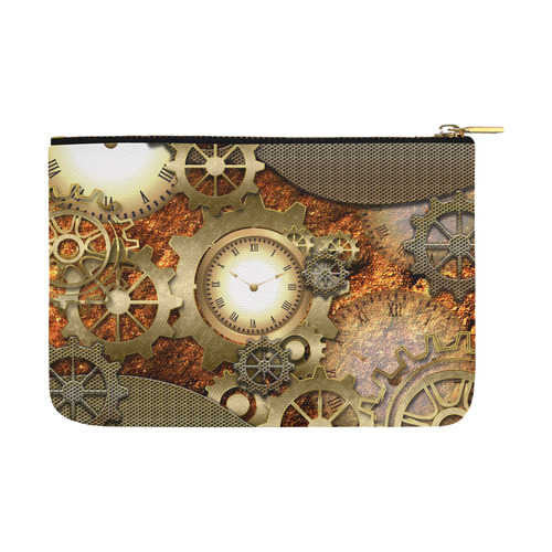 Steampunk in gold Carry-All Pouch 12.5''x8.5''