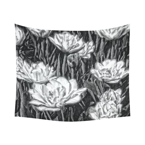 Floral ArtStudio 011116 Cotton Linen Wall Tapestry 60"x 51"