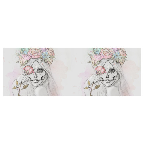 Boho Queen, skull girl, watercolor woman Classic Insulated Mug(10.3OZ)