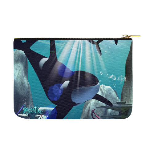 Awesome orca Carry-All Pouch 12.5''x8.5''