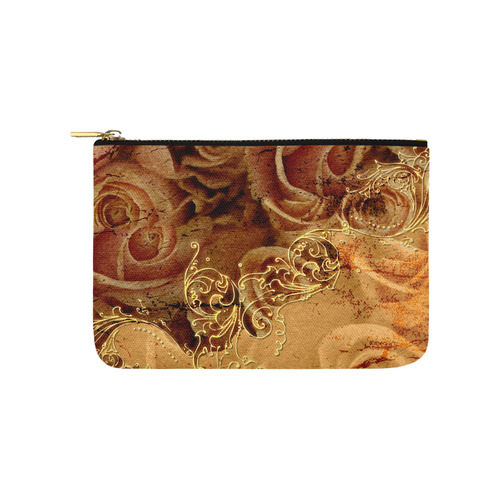 Wonderful vintage design with roses Carry-All Pouch 9.5''x6''