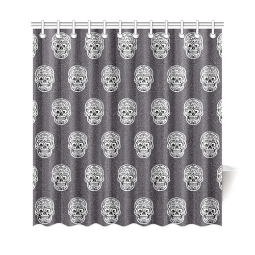 funny skull pattern Shower Curtain 69"x72"