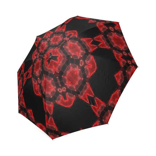 Red Alaun Mandala Foldable Umbrella (Model U01)