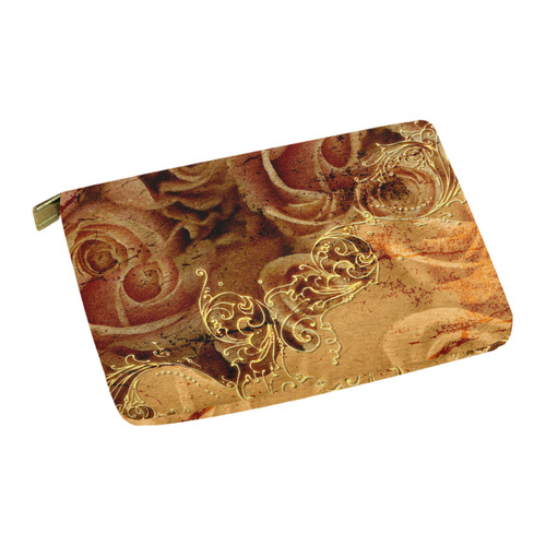 Wonderful vintage design with roses Carry-All Pouch 12.5''x8.5''