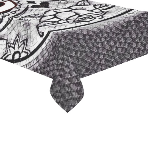 funny skull Cotton Linen Tablecloth 60"x120"