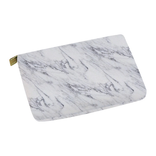italian Marble,white,Trieste Carry-All Pouch 12.5''x8.5''