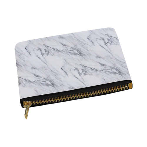 italian Marble,white,Trieste Carry-All Pouch 12.5''x8.5''