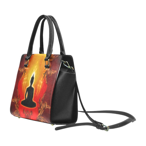 Buddha with light effect Rivet Shoulder Handbag (Model 1645)