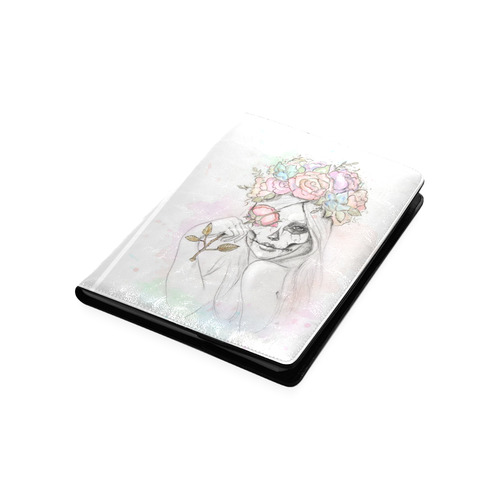 Boho Queen, skull girl, watercolor woman Custom NoteBook B5