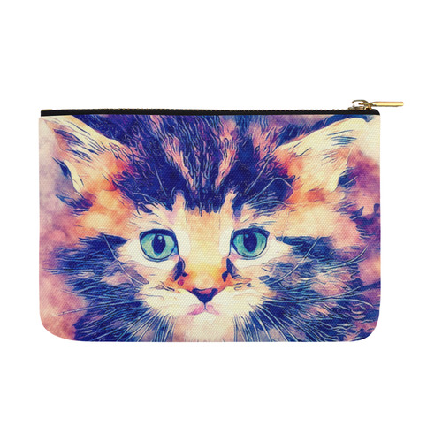 watercolor cat Carry-All Pouch 12.5''x8.5''