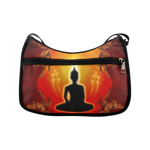 Buddha with light effect Crossbody Bags (Model 1616)