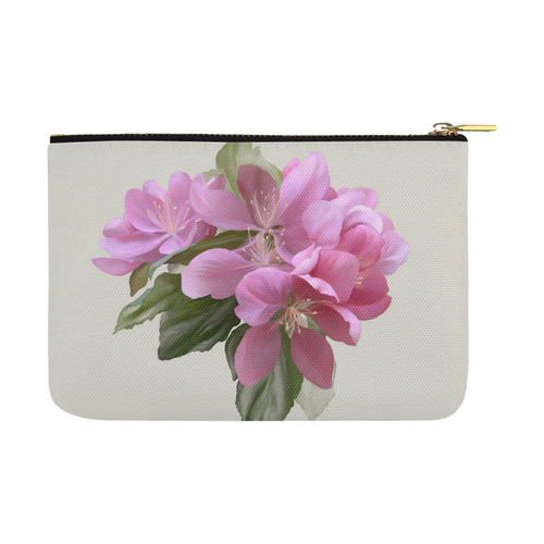 Pink Blossom Branch, watercolor Carry-All Pouch 12.5''x8.5''
