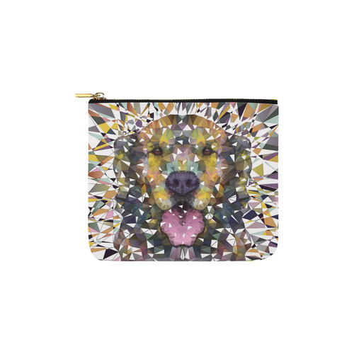 rainbow dog Carry-All Pouch 6''x5''