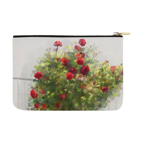 Red Roses Watercolor Carry-All Pouch 12.5''x8.5''