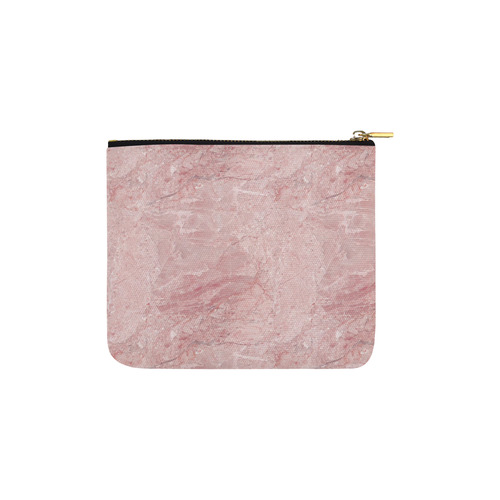 italian Marble, Rafaello Rosa, pink Carry-All Pouch 6''x5''