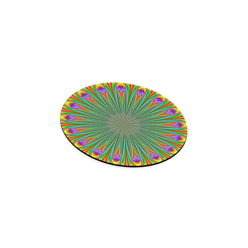 Fractal Kaleidoscope Mandala Flower Abstract 22 Round Coaster