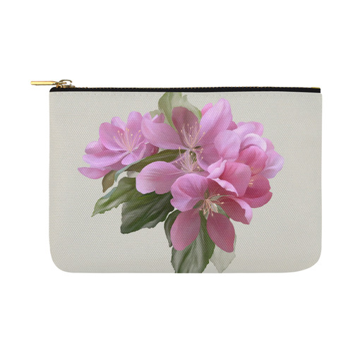 Pink Blossom Branch, watercolor Carry-All Pouch 12.5''x8.5''