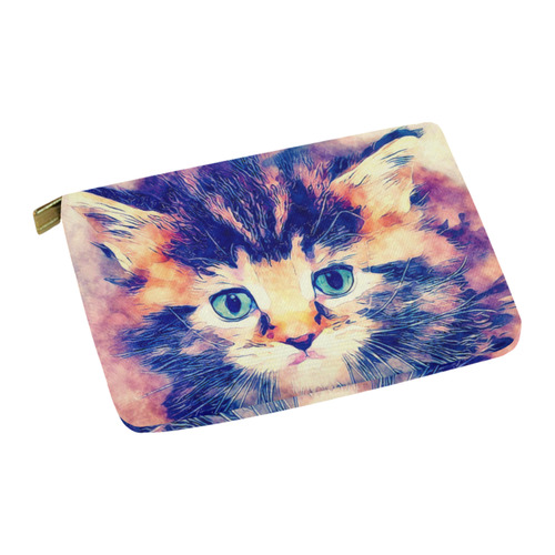 watercolor cat Carry-All Pouch 12.5''x8.5''