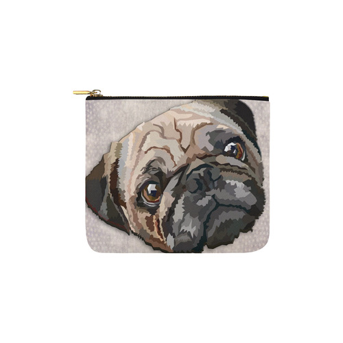 pug love Carry-All Pouch 6''x5''
